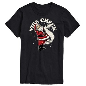 Men's - Instant Message - Vibe Check Santa Christmas Short Sleeve Graphic T-Shirt - 1 of 4
