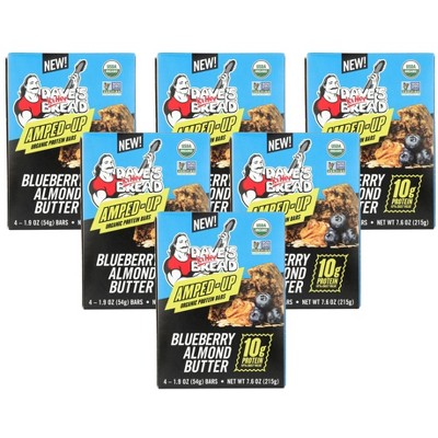 Daves Killer Bread Organic Protein Blueberry Almond Butter Bar - Case of 6/7.6 oz