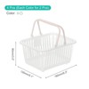 Unique Bargains Plastic Grocery Shopping Toy Organizing Mini Decorative Baskets 6.3" x 3.5" x 5.1" 4 Pcs - 2 of 4