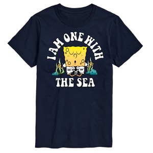 Men's - SpongeBob SquarePants - I am One With The Sea Short Sleeve Graphic T-Shirt - 1 of 4