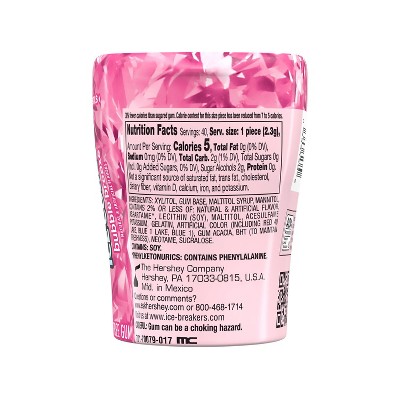 Ice Breakers Ice Cubes Bubble Breeze Sugar Free Gum - 40ct
