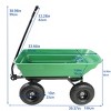 Vynxaria Folding Garden Dump Truck - Durable Steel Frame with Pneumatic Tires for Easy Transport - 4 of 4
