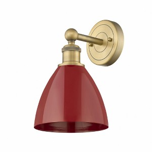 Plymouth Dome - 1 Light Wall Sconce In Industrial Style-12 Inches Tall and 7.5 Inches Wide - 1 of 1