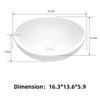 Oval Bathroom Sink, Bathroom Vessel Sink, White Vessel Sink - image 3 of 4