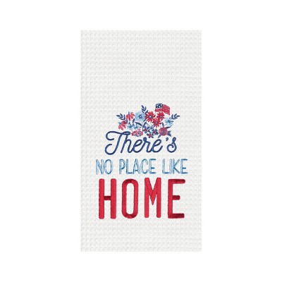 C&F Home No Place Like Home Embroidered Waffle Weave Kitchen Towel