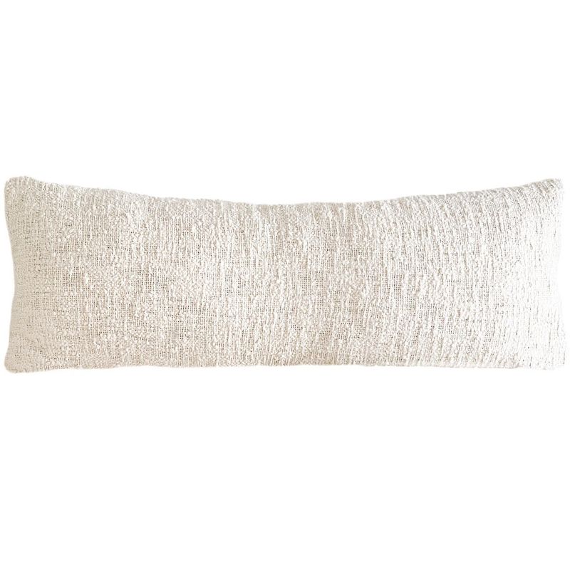 Cozy Cotton White Boucle Body Pillow, 5 of 9