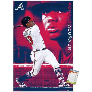 Trends International Mlb Atlanta Braves - Ronald Acuna Jr 19 Unframed Wall  Poster Print Black Clip Bundle 22.375 X 34 : Target