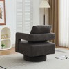 NicBex Square Swivel Accent Chair Modern Arm Chair Lounge Chair with Removable Back Cushion for Living Room, Bedroom - 4 of 4