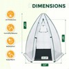 EAGLE PEAK Hexagon Greenhouse 63"x63"x72", Agricultural Bubble Film Cover - 2 of 4
