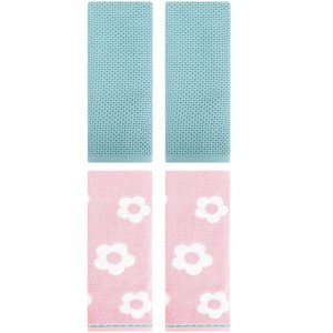 REGALWOVEN 4 Pcs Bathroom Hotel and Spa Waffle Cotton Hand Towels - 1 of 4