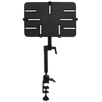 Mount-It! Full Motion Tablet Holder for Mic Stand or Desk | Wheelchair Tablet Mount for iPad, Tablet & Phone | C-Clamp Base | Fits 6 to 14 in. Screens