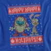 Boys' Ren & Stimpy Happy, Happy Holidays Ugly Christmas Sweater T-Shirt - 2 of 4