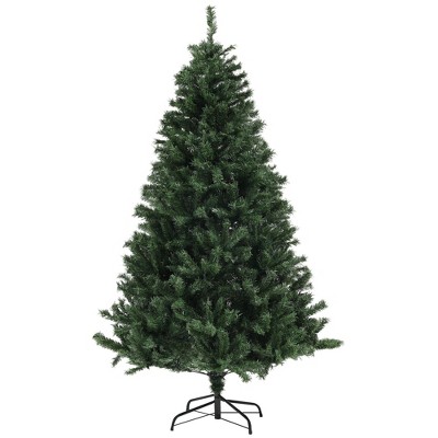 NAYSAYE 6ft Artificial Christmas Tree with 1000 Realistic Branch Tips Auto Open Design and Steel Base for Holiday Decoration, Green, 43.3"*43.3"*70.9"