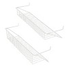 Over the Door Organizer - Hanging Wall Rack for Closet, Bathroom, or Kitchen Organization and Storage - Metal Pantry Shelves by Home-Complete (White) - image 4 of 4