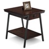 Empiria Modern Industrial Drawer End Table Brown - Leick Home: Welded Steel, Mission Style, Open Shelf - 4 of 4