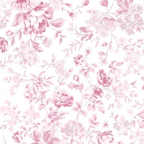 Rachel Ashwell Romantic Rose Pink Wallpaper - image 1 of 4