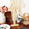 Juvale 2 Pack Unfinished Easter Wood Home Decor Standing Table Cross For Wooden Craft - 2 of 4