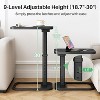 TV tray table, adjustable height and 90 ¡ã flip panel design, sofa armrest end table - 3 of 4