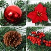 Christmas Garland for Mantle, Battery Operated Prelit Garland Christmas Decorations Red - 2 of 4