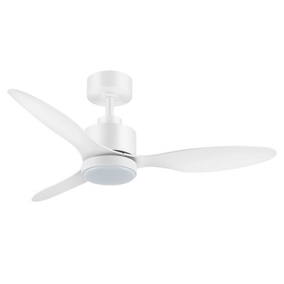 Airsurfer 42" 3-blade Downrod Mount Ceiling Fan with LED Lights and Remote Control