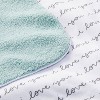 Plush Velboa Baby Blanket I Love You - Cloud Island™ White/Black - image 3 of 4