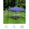 10'x10' Pop Up Canopy Tent Easy to Set Up and Take Down, with 4Pcs Sidewalls, Portable Instant Commercial Canopy for Patio, Outdoor, Camping, Black - 4 of 4