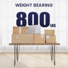Aoibox 28 Inch Hairpin Table Legs 3 Steel Rods 1/2 Inch Pipe Heavy Duty 800lbs Capacity Black Set of 4 for Tables - 4 of 4