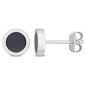EVERLY JEWELRY | Sterling Silver 5/8 CT TGW Hematite Stud Earrings - 1 of 4