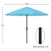 9' Aluminum Patio Umbrella with Auto Crank - Pure Garden - image 4 of 4