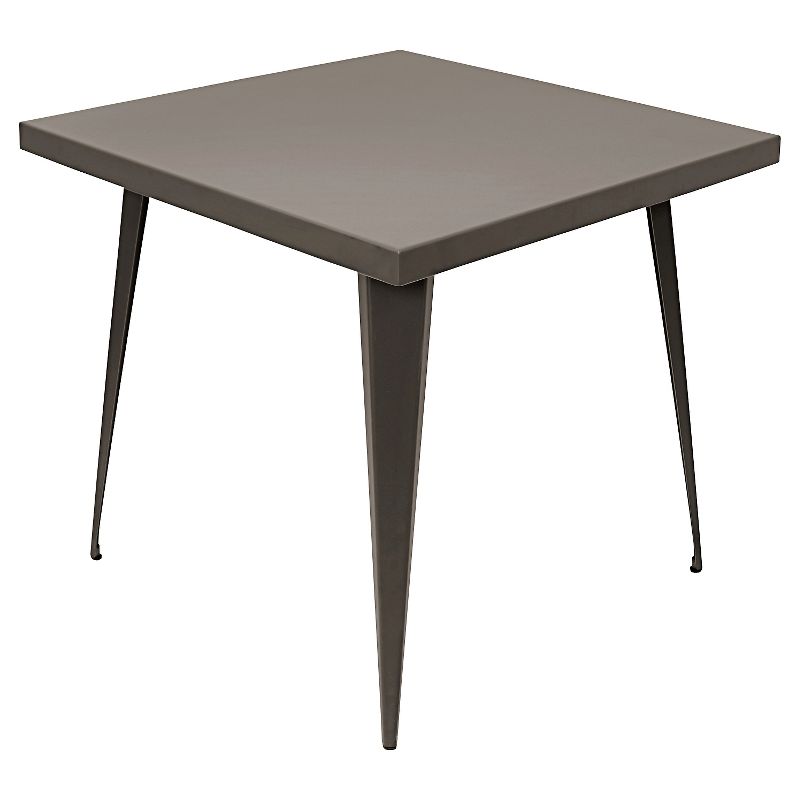 Austin 32&#34; Industrial Dining Table Antique Metal Finish - LumiSource, 3 of 7