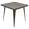 Austin 32" Industrial Dining Table Antique Metal Finish - LumiSource - image 2 of 4