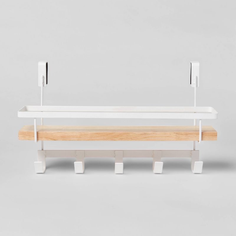 Shelf Rack with 5 Hooks - Brightroom™, 1 of 5