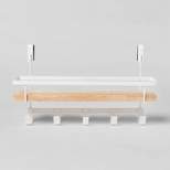 Shelf Rack with 5 Hooks - Brightroom™