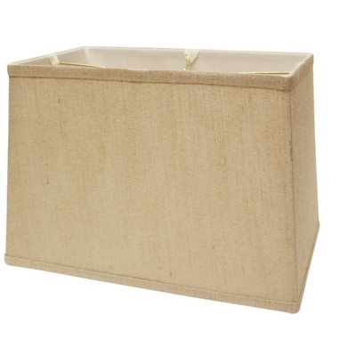 Vynxaria Retro Rectangle Lampshades 7x12x9x14 Inches, Softback Natural