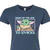 Women's - Star Wars - The Mandalorian Grogu The Way To Snacks Fitted Graphic T-Shirt - 2 of 3