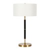 Hudson and Canal 25" Tall 2-Light Table Lamp with Fabric Shade - 2 of 4