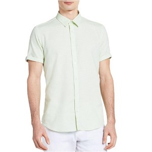 Calvin Klein Mens Dobby Striped Button Up Shirt - 1 of 1