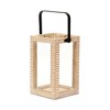 Cheung's Abner Ridge Patterned Wood Lantern & Handle - Small - 2 of 4