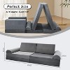 Docred Kids Couch Play Set, 8/10PCS Modular Kids Sofa Couch Fold Out Playhouse Set for Toddlers, Creative Foam Play Couchs Indoor - 2 of 4