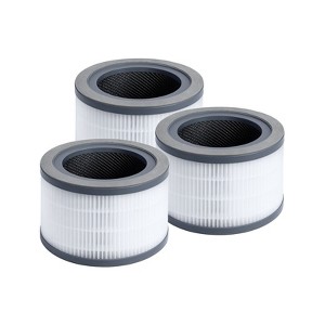 Nispira 3-in-1 True HEPA Carbon Filter Replacement, Compatible with Levoit Vista 200 Air Purifier Vista 200-RF. 3 Packs - 1 of 4