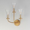 Maxim Lighting Camelot 3 - Light Wall Light in  Natural Aged Brass - 4 of 4
