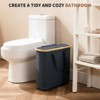 LunaLulinlk 30L Toilet Paper Storage Basket, Toilet Paper Storage Box Made of Bamboo, Foldable Bathroom Organiser for 12-16 Toilet Rolls - 3 of 4