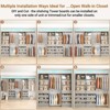 Aheaplus Closet System with 8 Drawers, Walk-in Wardrobe Organizer with 4 Hanging Rods - 3 of 4