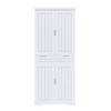 Ridstar 71.65 in. H Freestanding Food Storage Cabinet with Drawers, 2 Cabinets & 6 Door Shelves-White - 4 of 4