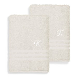 Linum Home Textiles 100% Turkish Cotton 2PC Denzi Bath Towel Set - 1 of 1