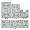 Medallion Collection 4 Piece 100% Cotton Tufted Bathroom Rug Set  with Non-Slip Backing, Machine Washable, Tumble Dry Bath Mat - 2 of 4