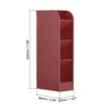 Unique Bargains Plastic Large Capacity 4 Compartments Makeup Brush Pencil Holder - 2 of 4