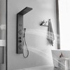 BWE 2 spray rain shower tower shower panel system with chrome nickel shower head and shower wand - 4 of 4