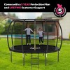Joyberri Trampoline - ASTM Certified, 8-16ft for kids & adults. Anti-rust, with enclosure net, ladder, LED lights & sprinkler. Safe & fun! - 2 of 4