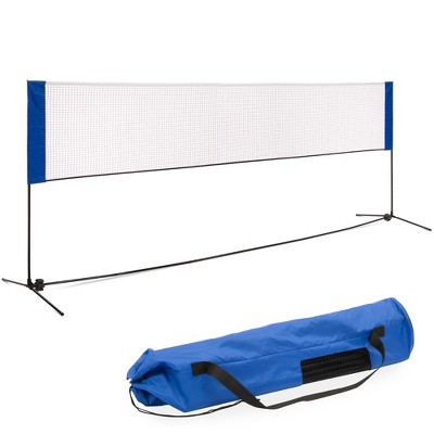 Best Choice Products 12.5ft Portable Freestanding Indoor/Outdoor Net for Volleyball, Tennis, Badminton w/ Carrying Case